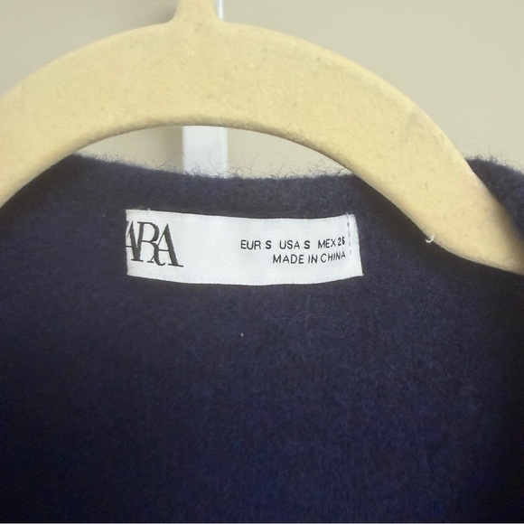Zara Navy Blue Cardigan Sweater size S - Picture 2 of 4